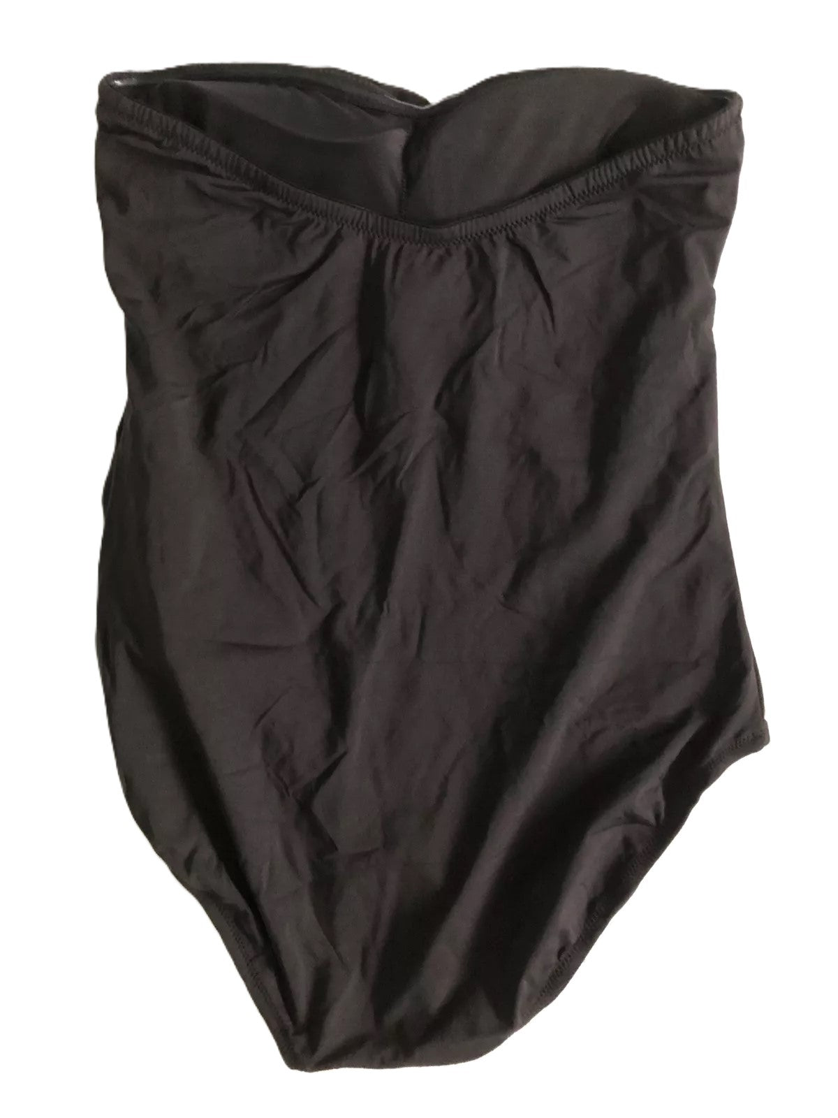 Ex High Street Swimwear Strapless One Piece Black Size 12