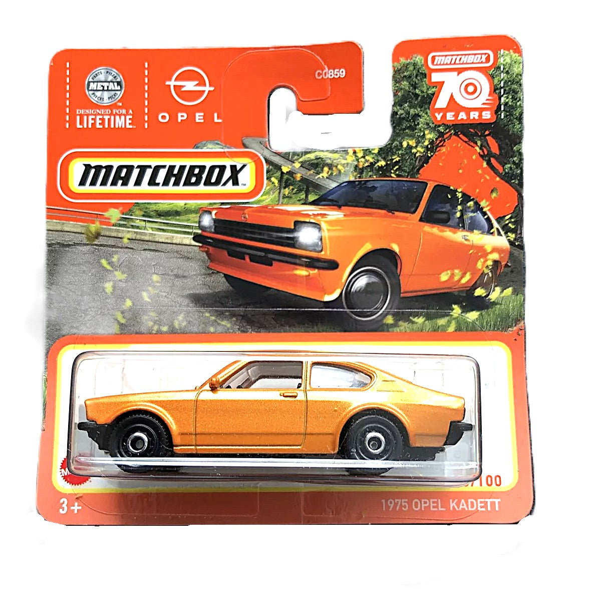 Matchbox 1975 Opel Kadett 2023 Orange 73/100 HLC86 - 70 Years Anniversary