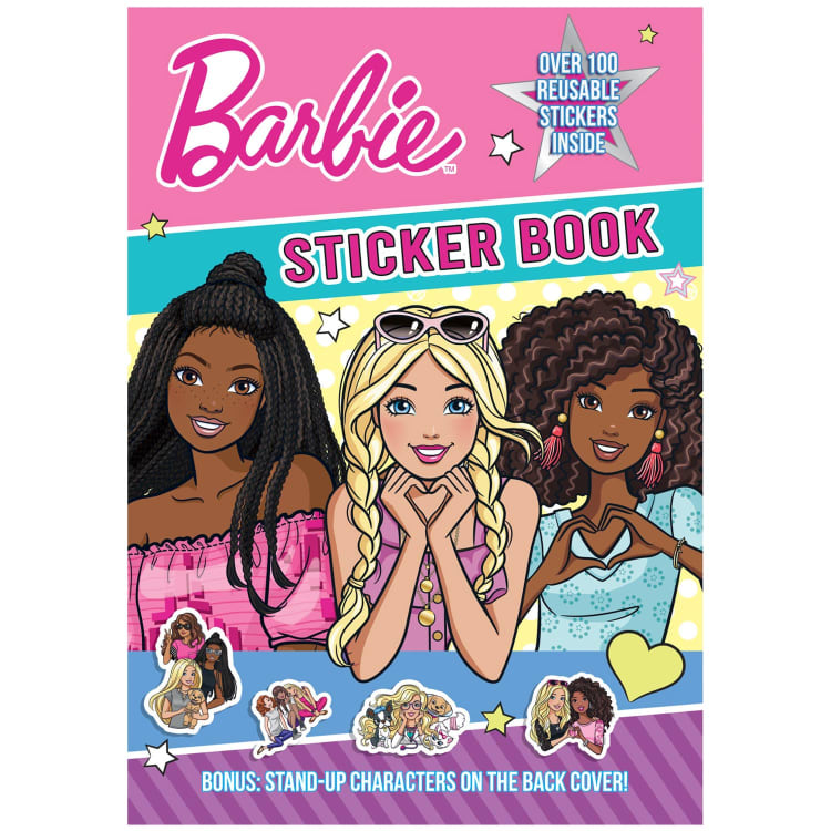 Barbie Sticker Book with Colouring Pages Paperback