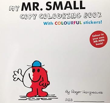 Mr Men - My Mr. Small Copy Colouring Book - With Colourful Stickers