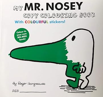 Mr Men Mr Nosey Colouring Book Paperback
