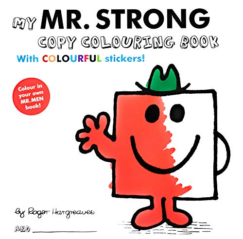 Mr Men Mr Strong Colouring Book with Stickers Paperback