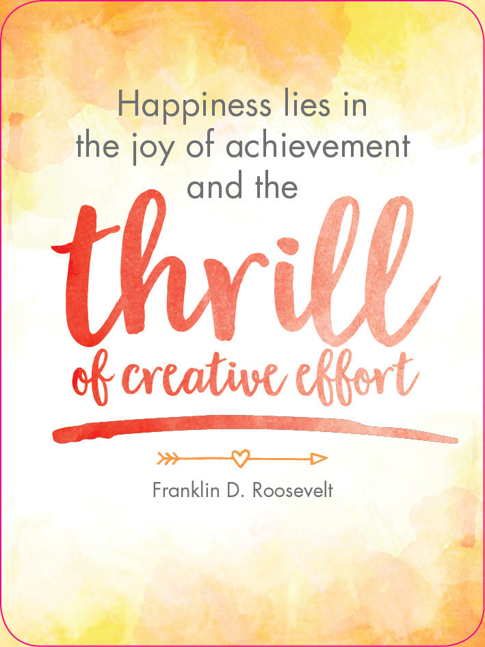 24 Inspirational Affirmation Cards + Stand - Positive Thoughts