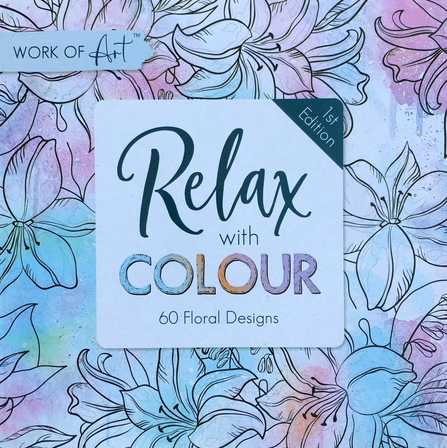 Adult's Colouring Books Anti-Stress Therapy for Kids Random Designs - Set of 6