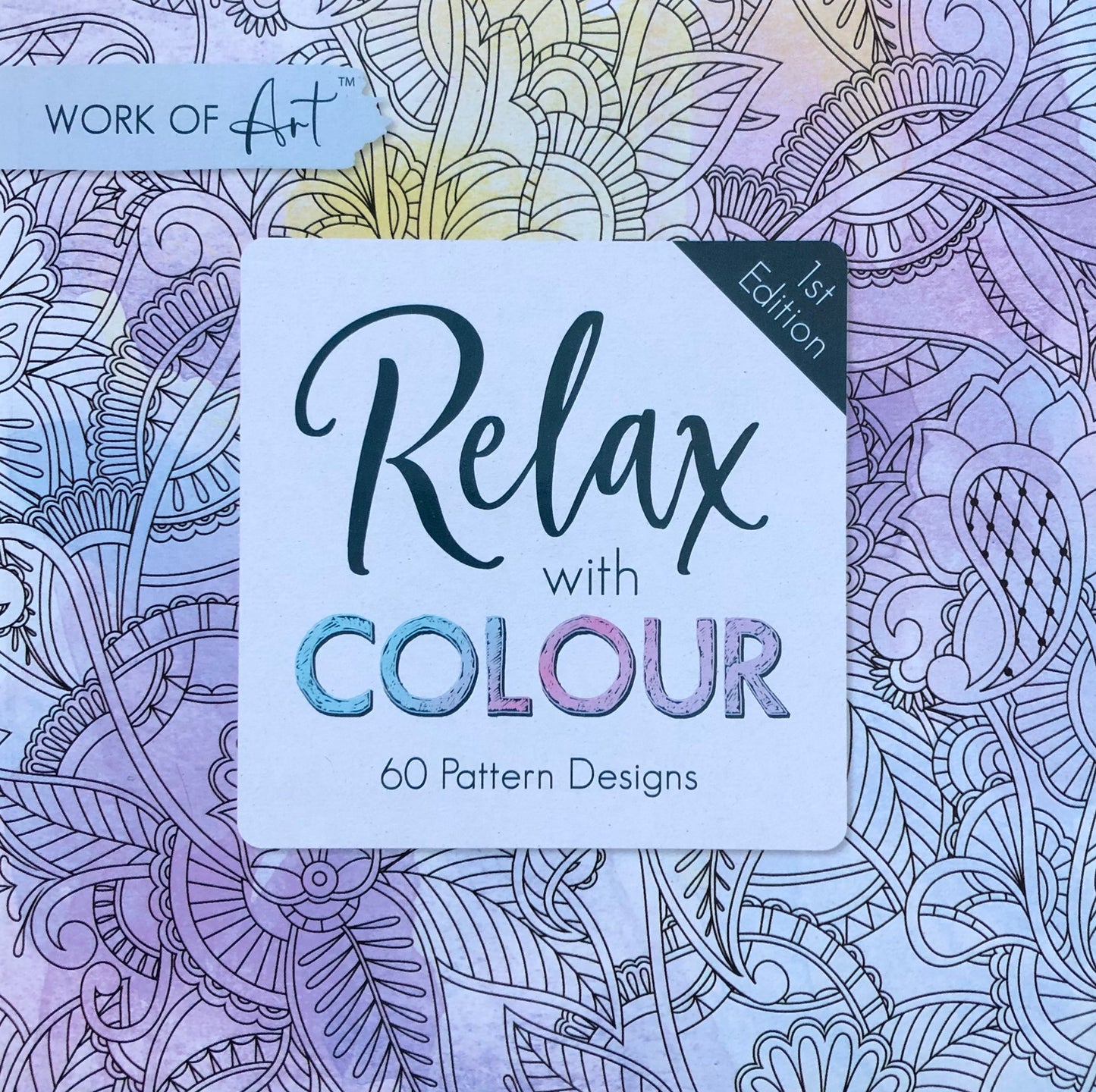 Adult's Colouring Books Anti-Stress Therapy for Kids Random Designs - Set of 6