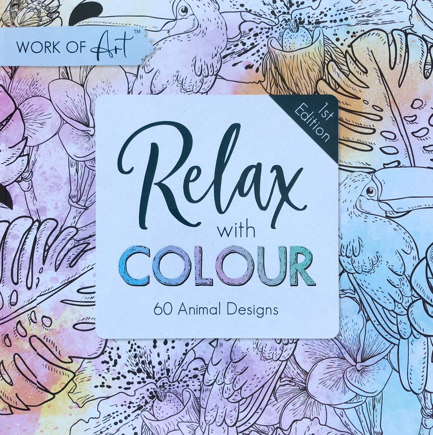 Adult's Colouring Books Anti-Stress Therapy for Kids Random Designs - Set of 6
