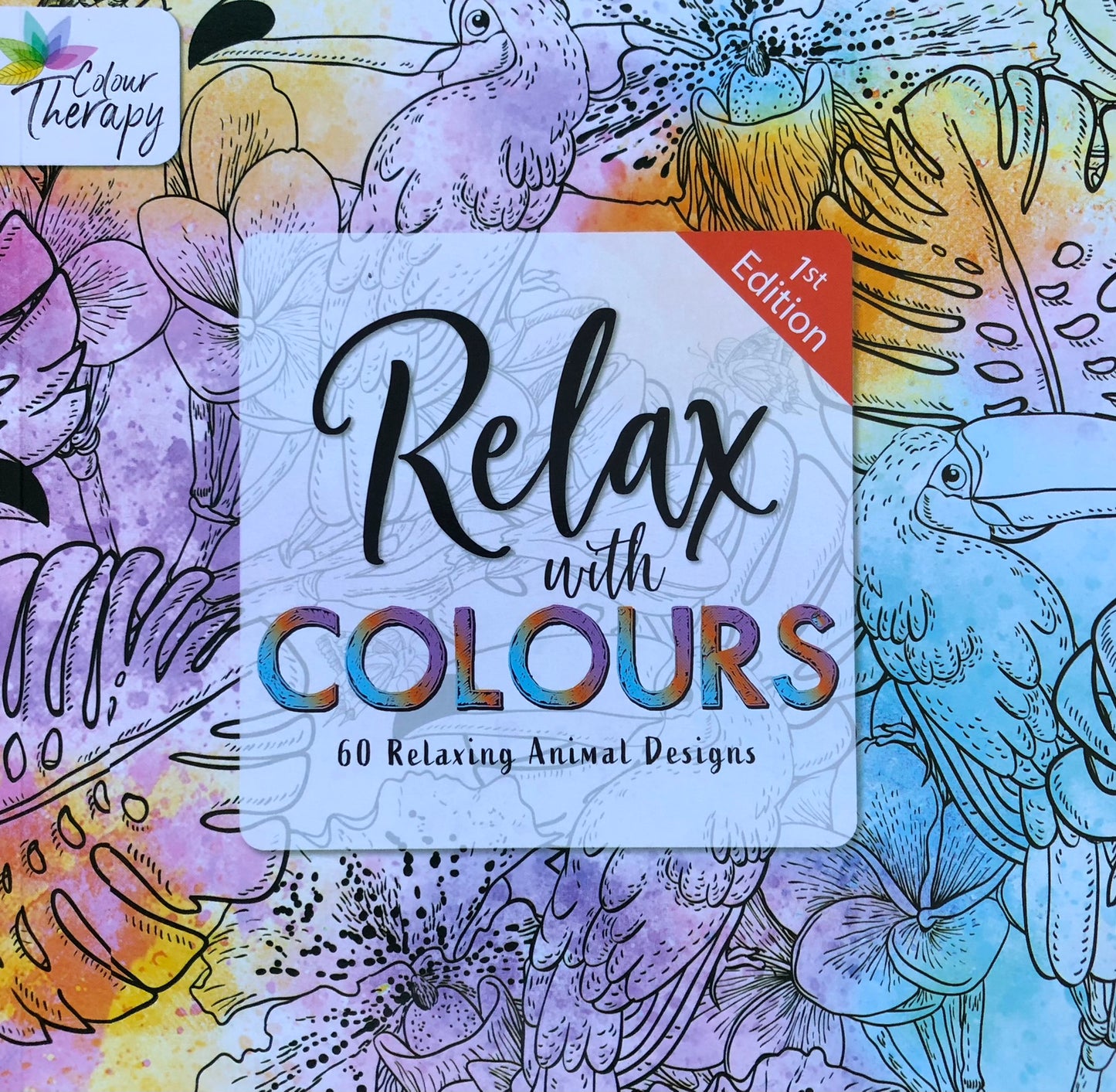 Adult's Colouring Books Anti-Stress Therapy for Kids Random Designs - Set of 6