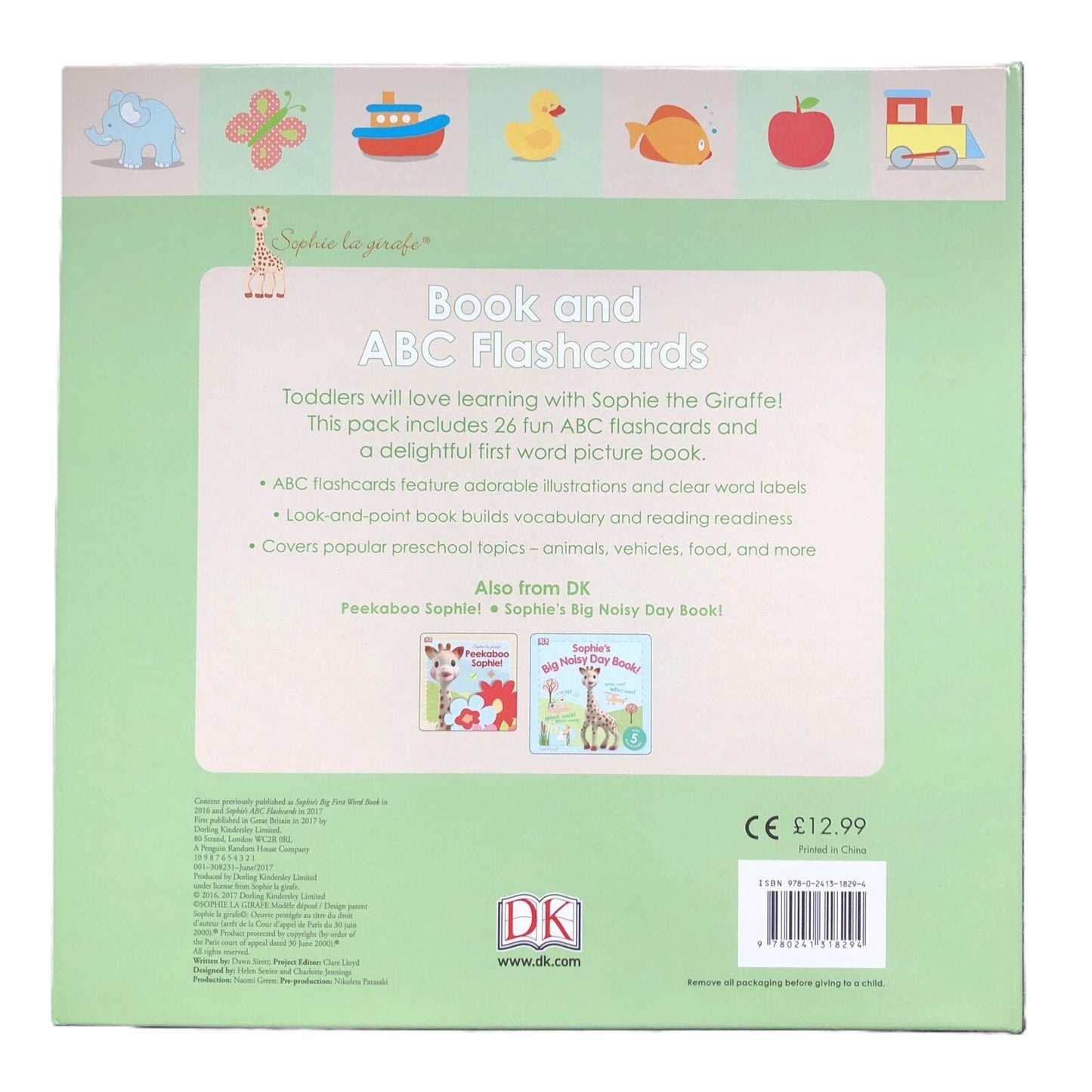 DK: Book and ABC Flashcards: Sophie La Girafe (Board Book + Flashcards, 2017)