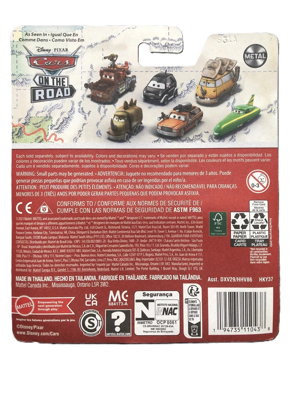 Disney Pixar Cars On The Road Adam Roadriguez HHV86