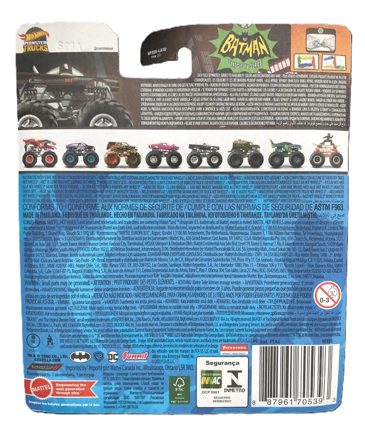 Hot Wheels Monster Trucks Batman FYJ44