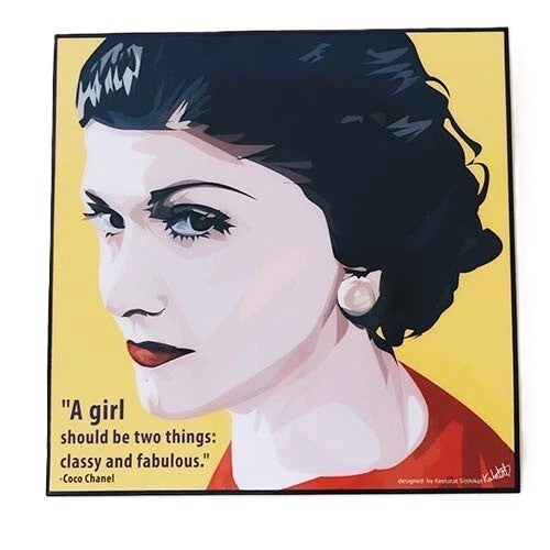 GLAGOODS Coco Chanel Pop Art Canvas