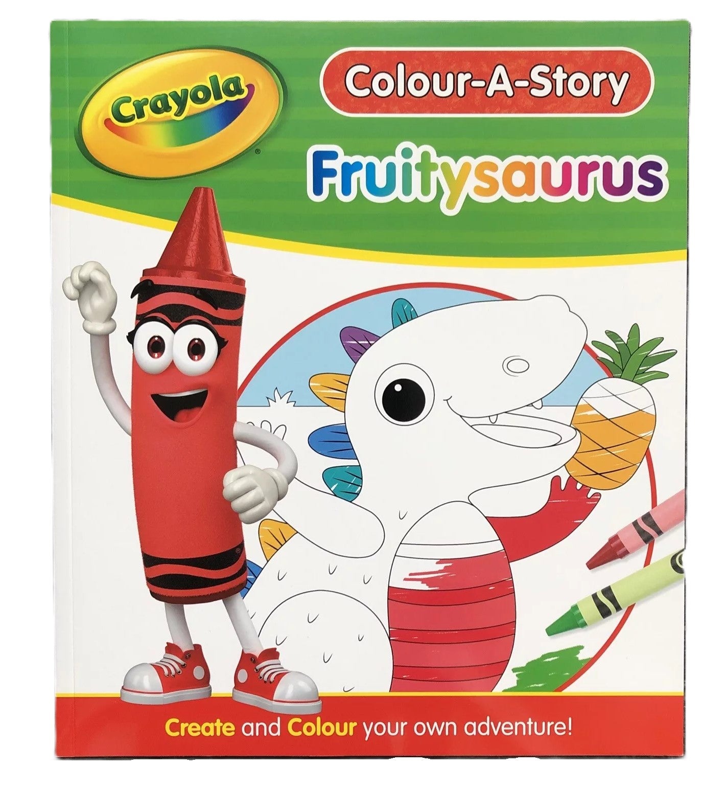 Crayola Colour-A-Story Fruitysaurus Colouring Book