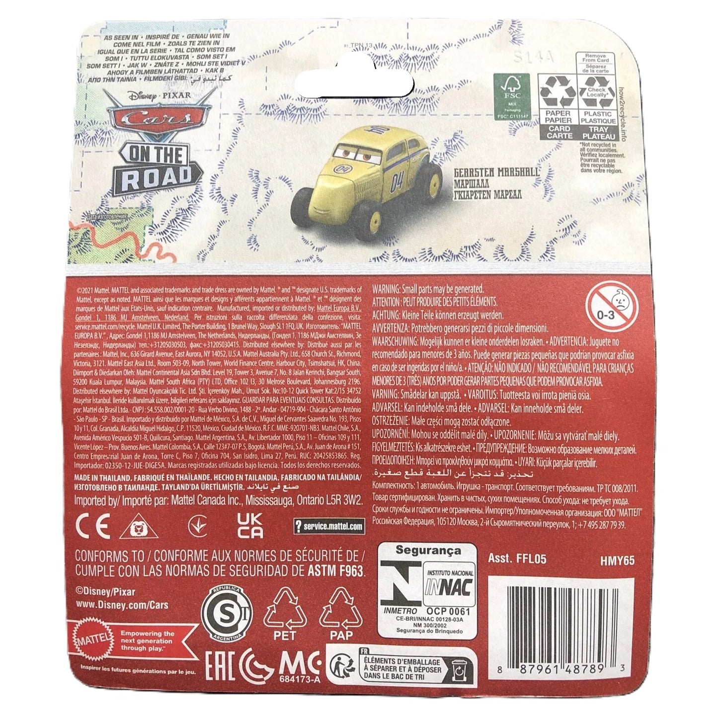 Disney Pixar Cars On The Road Gearsten Marshall FFL05