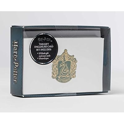 Harry Potter Slytherin Foil Gift Enclosure Cards Pack Of 10