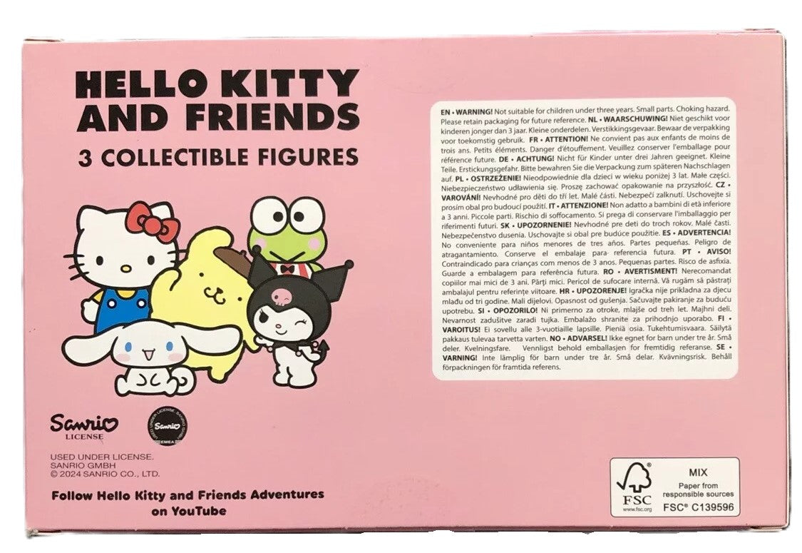 Hello Kitty 3 Collectible 3D Erasers Hello Kitty Kuromi And Keroppi