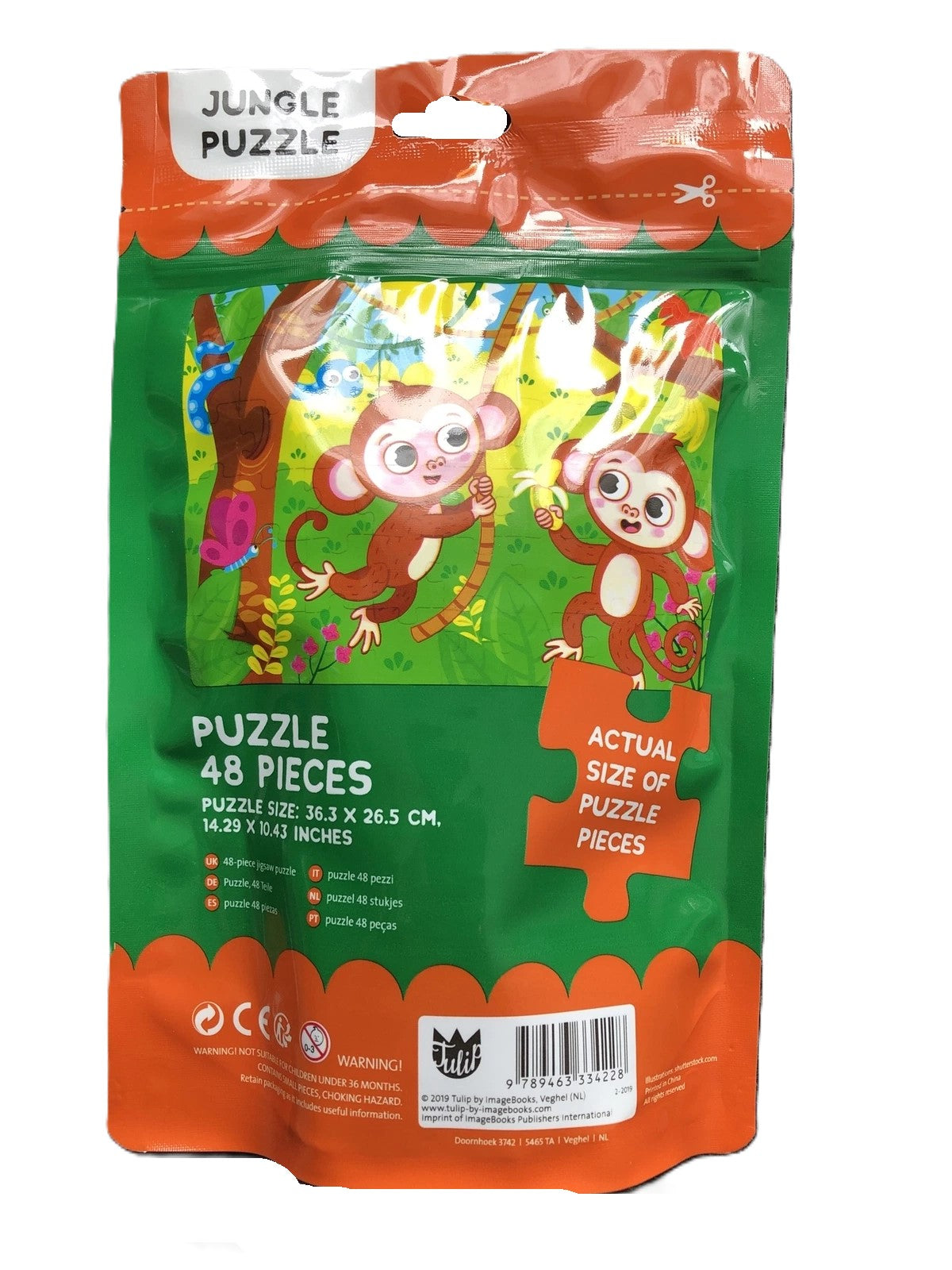 Jungle Puzzle 48 Pieces in Resealable Bag