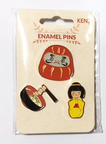 Kenji Element Metal Acrylic Pin Badges