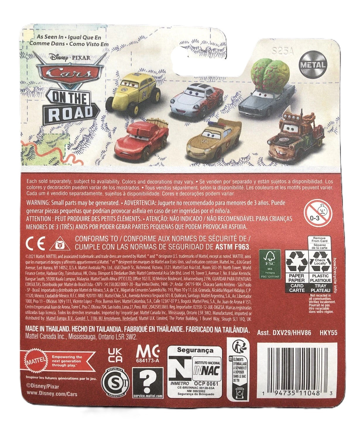 Disney Cars On The Road Lightning McQueen Deputy Hazzard HHV86