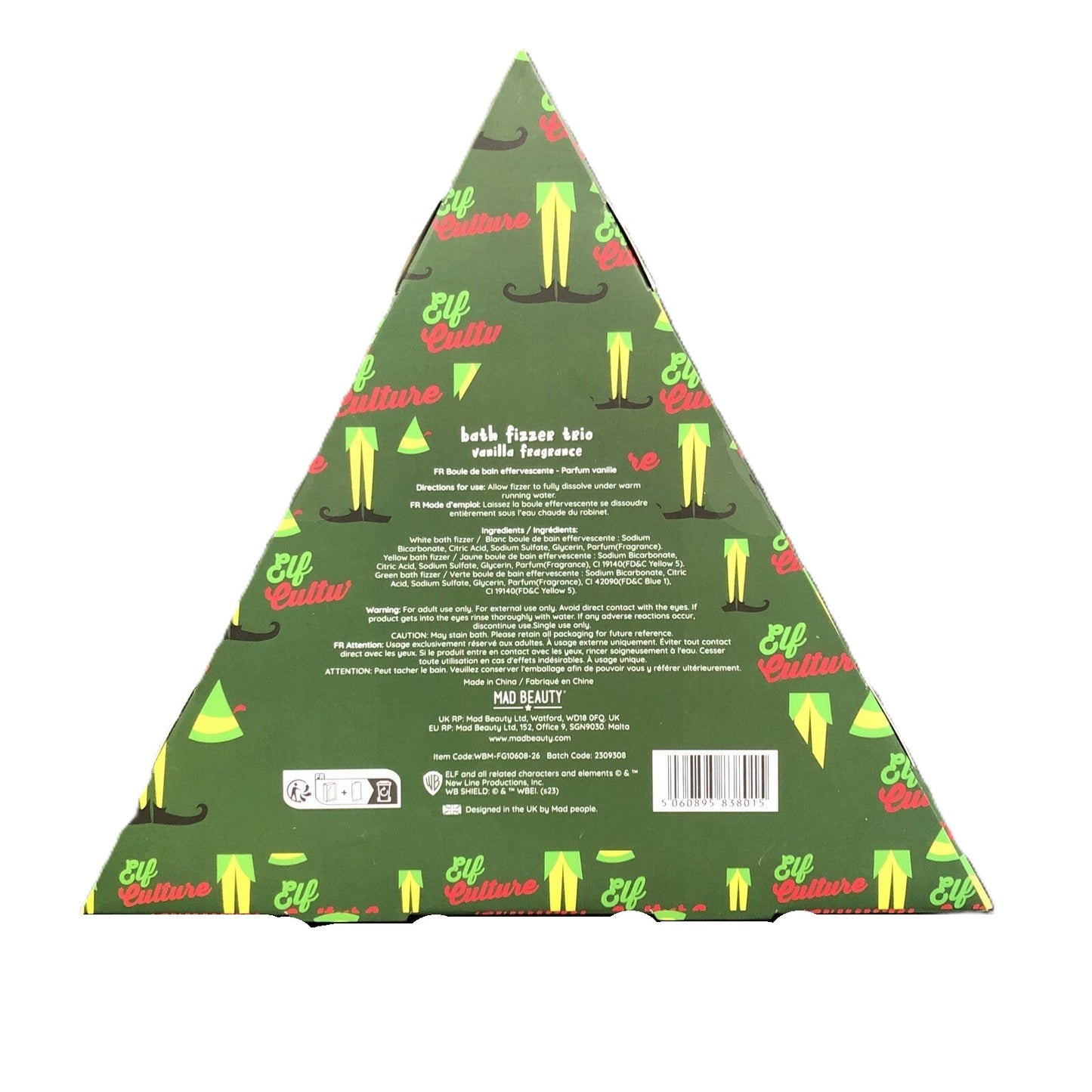 Mad Beauty Buddy The Elf Bath Fizzer Trio