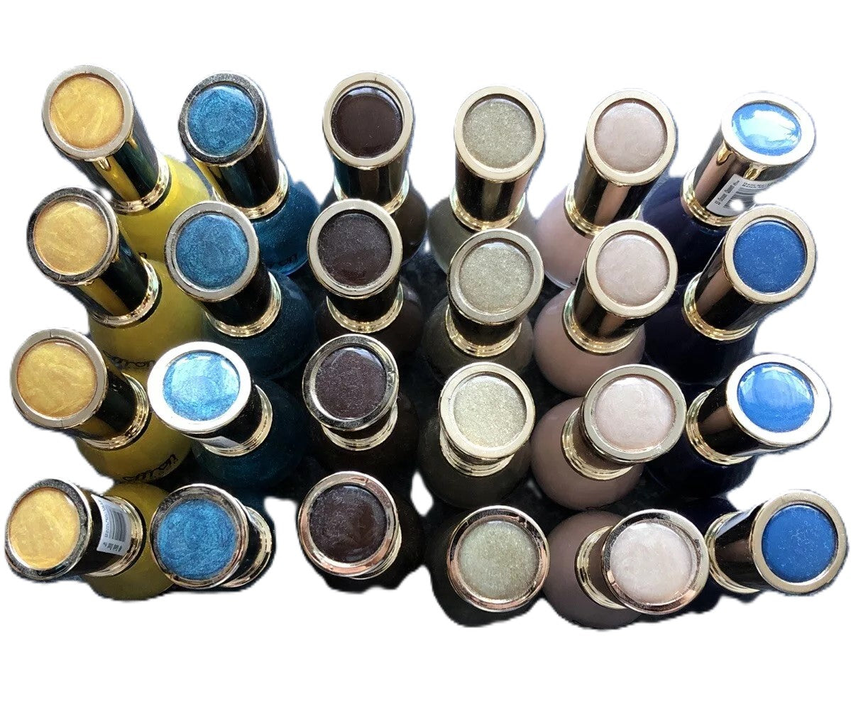 Saffron London Nail Polish Lot 6 Colours X 4 (24 In Total) Lot