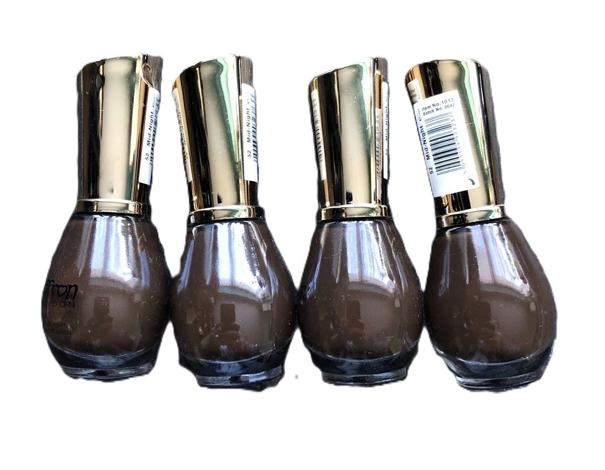 Saffron London Nail Polish Lot 6 Colours X 4 (24 In Total) Lot