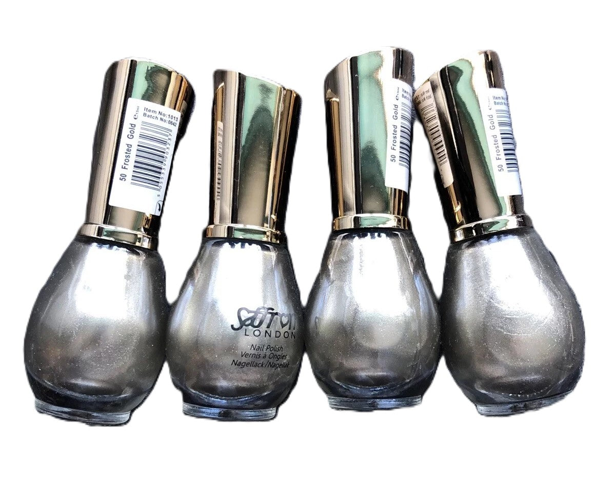 Saffron London Nail Polish Lot 6 Colours X 4 (24 In Total) Lot