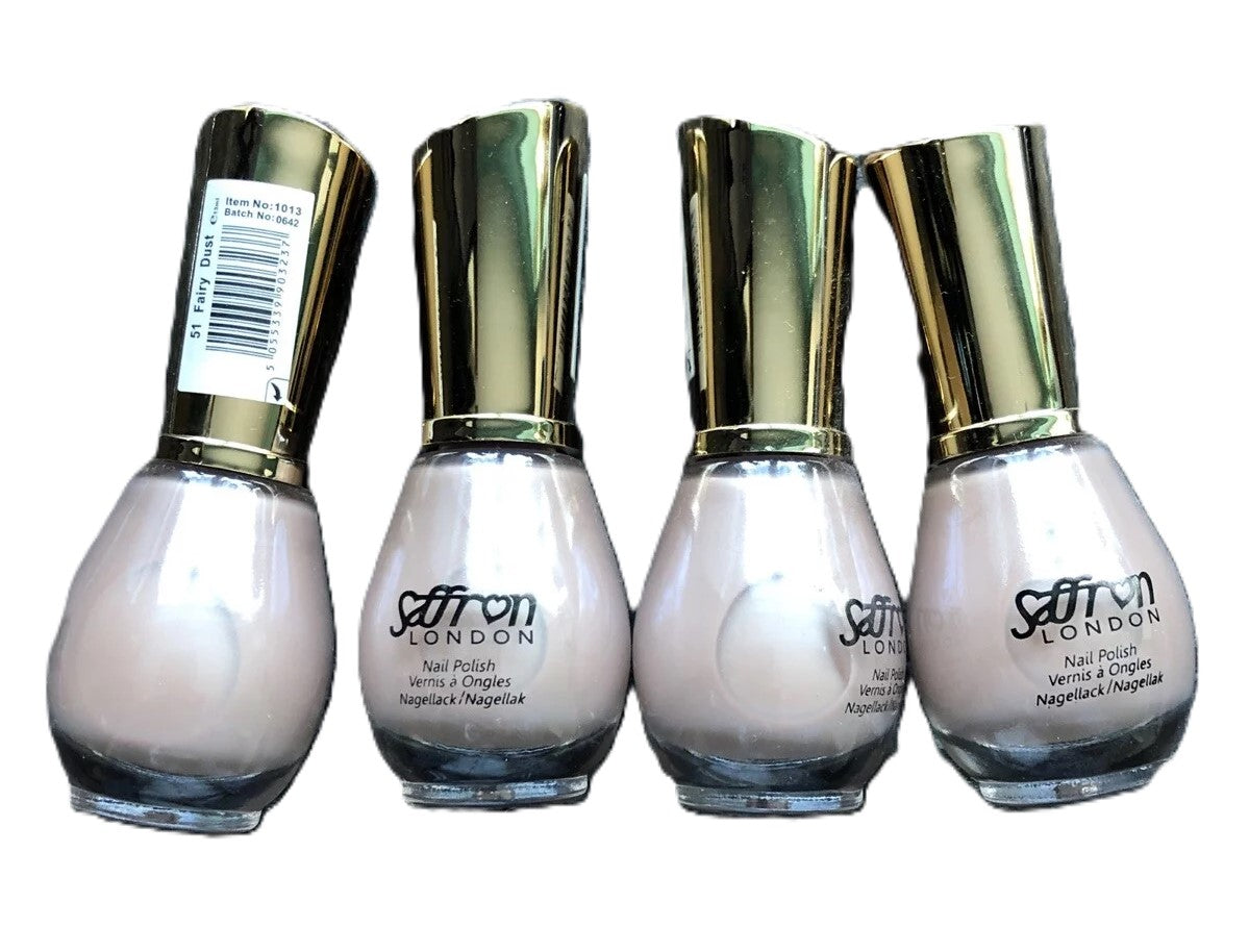Saffron London Nail Polish Lot 6 Colours X 4 (24 In Total) Lot
