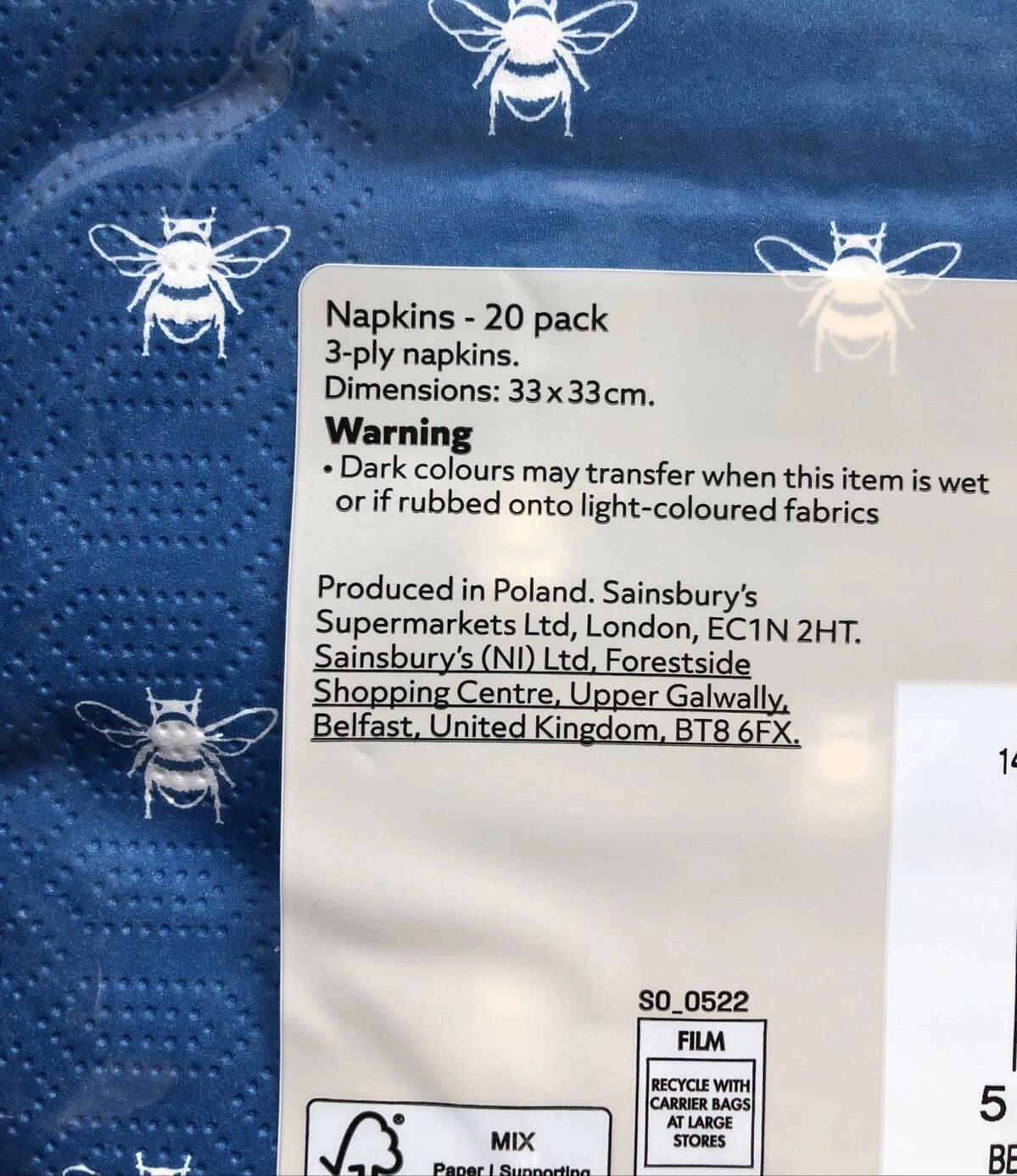 HOME Party Napkins Lot Of 11 Packs (20 Napkins Each)