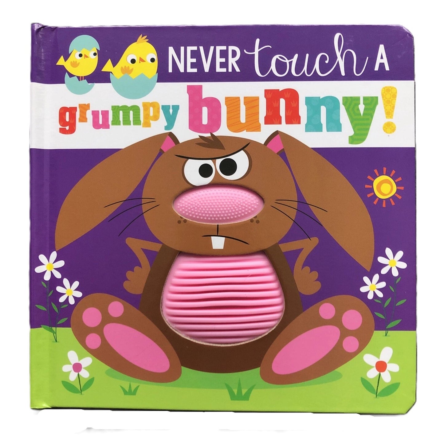 Never Touch a Grumpy Bunny by Rosie Greening (Sensory Board Book 2021)