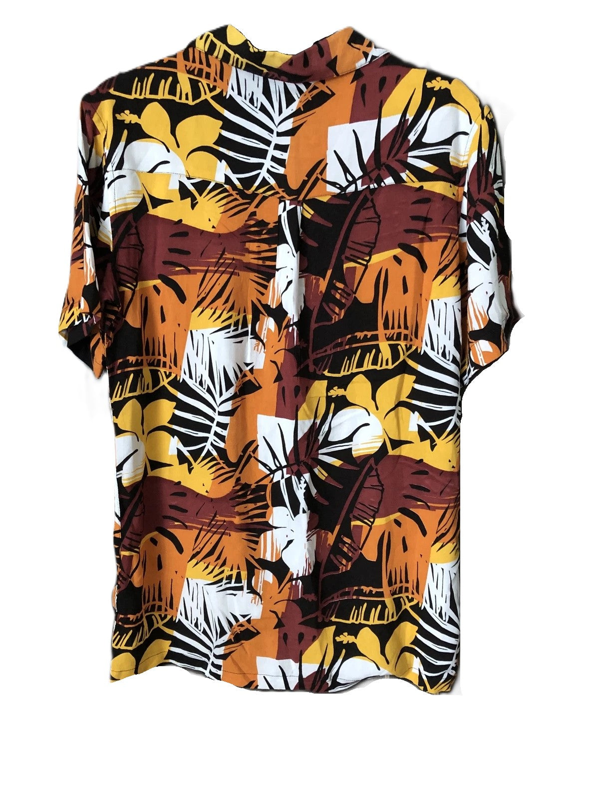 Nordam Men's Short Sleeve Shirt Flower Abstract Size S