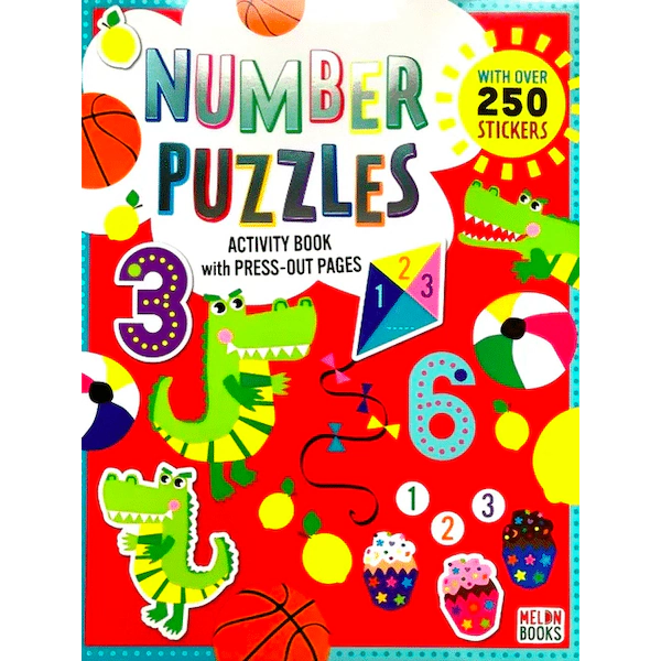 Number Puzzles Activity Book with Press-Out Pages Paperback