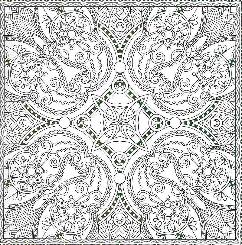 Adult's Colouring Books Anti-Stress Therapy for Kids Random Designs - Set of 6