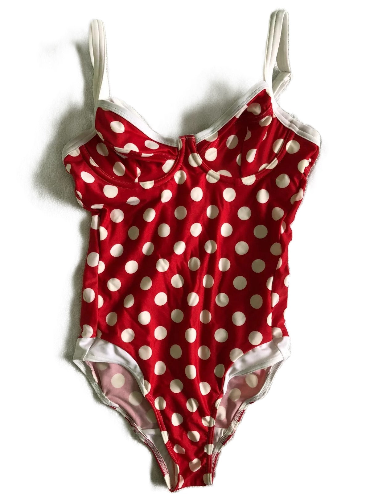 Ex-High Street Polka Dot Swimwear Size 30DD Available in Two Colours