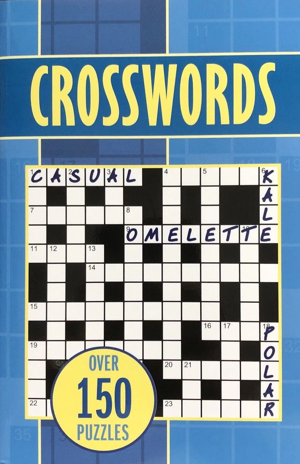 Crosswords Paperback Book Over 150 Puzzles