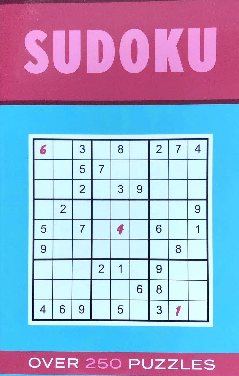 Sudoku Paperback Book Over 250 Puzzles