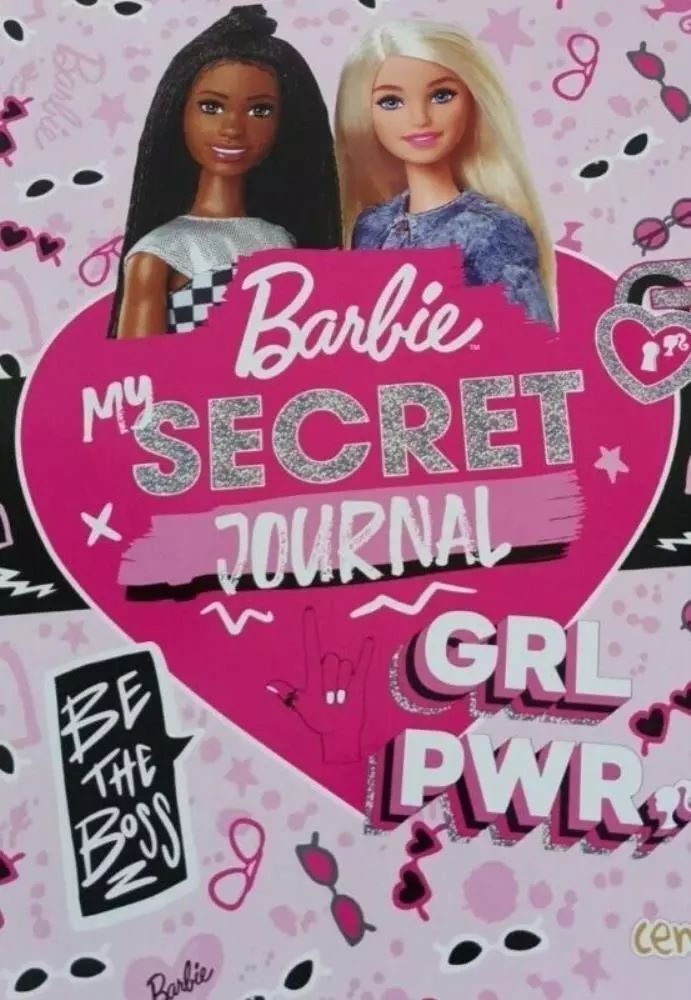Barbie My Secret Journal Hardcover Activity Book Grl Pwr