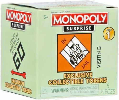 Monopoly Surprise Collectable Tokens Uk Version 5 Pieces Surprise Random Toy