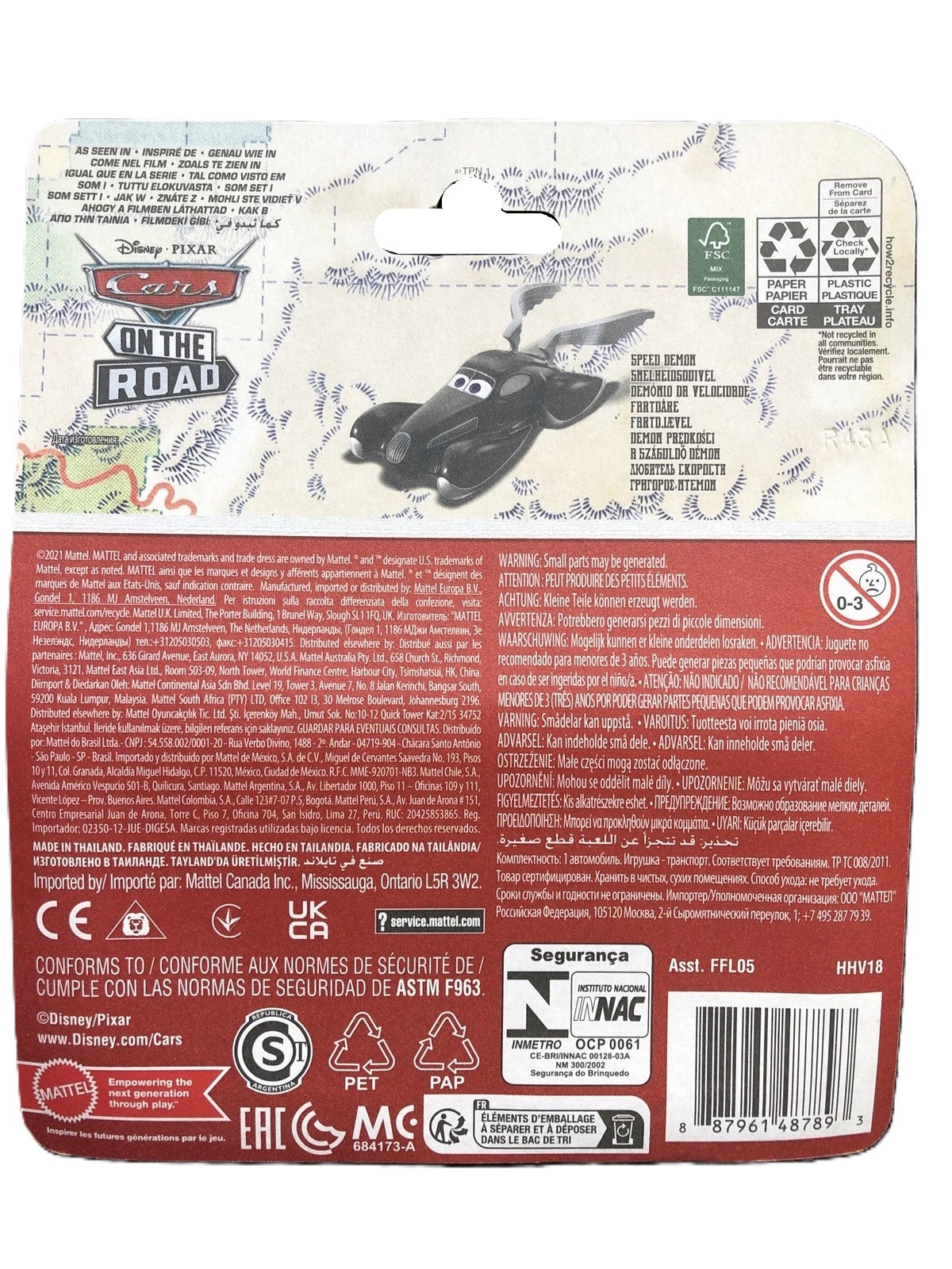 Disney Pixar Cars On The Road Speed Demon FFL05