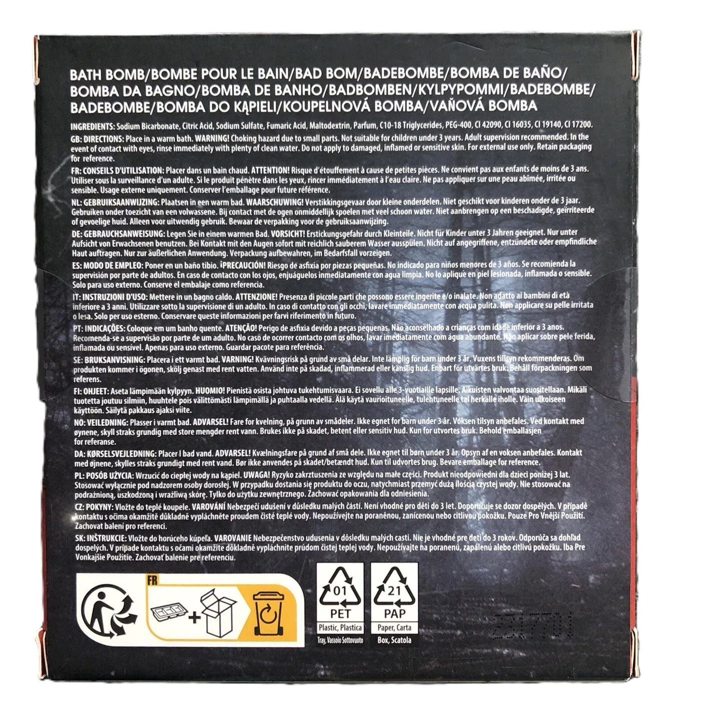 Netflix Stranger Things Alphabet Lights Bath Bomb