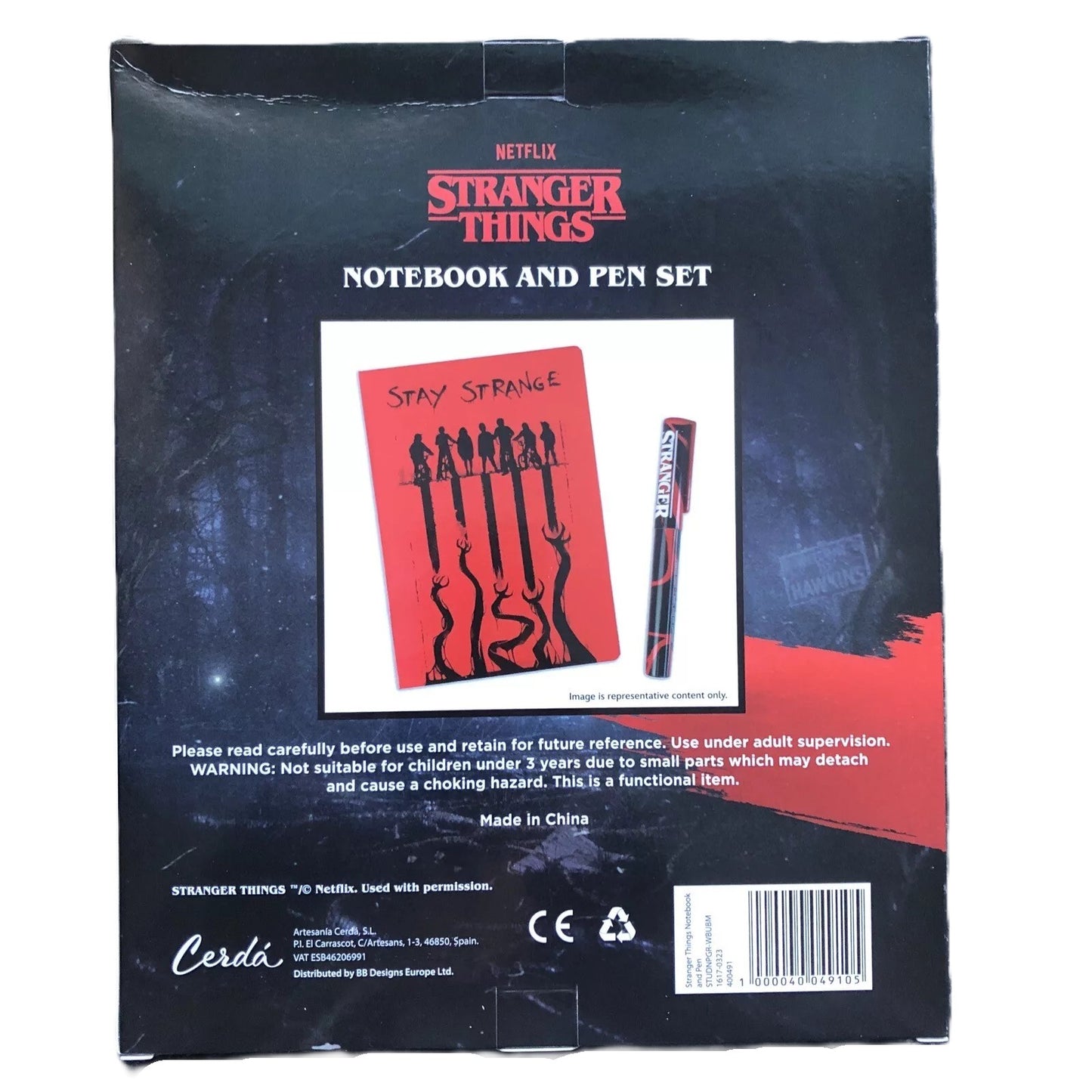 Stranger Things A5 Notebook And Pen Set Netflix Gift Set