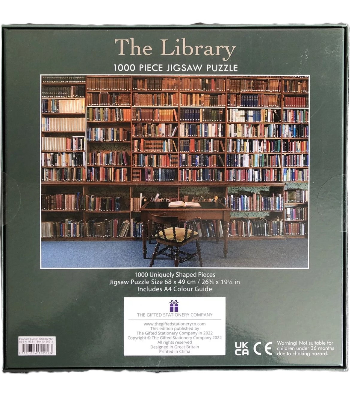 The Gifted Stationery Company The Library Jigsaw Puzzle 1000 Pieces