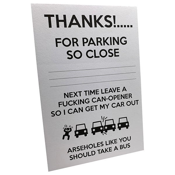 Cheeky Memo - Parking