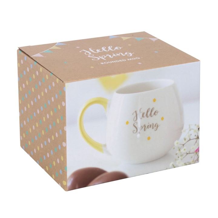 HELLO SPRING ROUNDED MUG