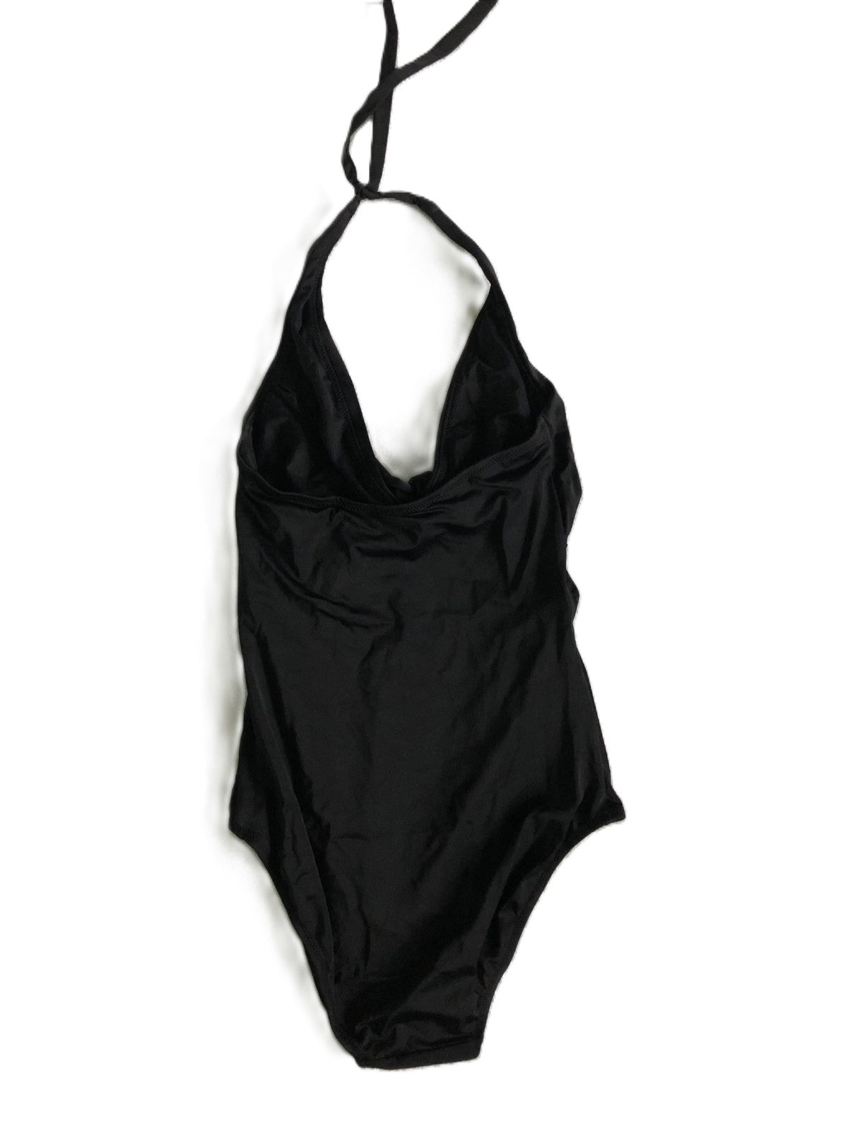 Ex High Street Swimwear One Piece Black Neck Tied Size 12