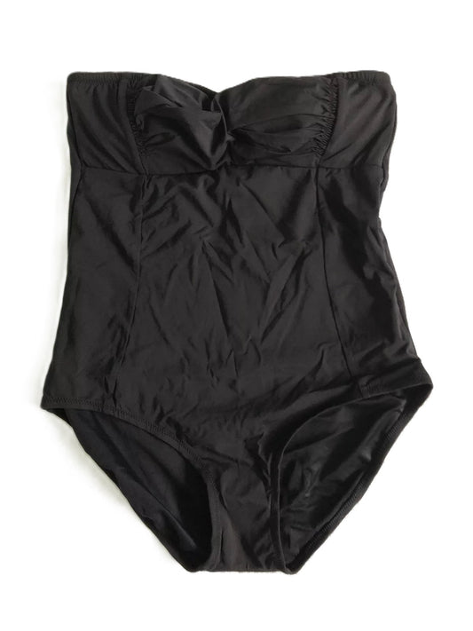 Ex High Street Swimwear Strapless One Piece Black Size 12