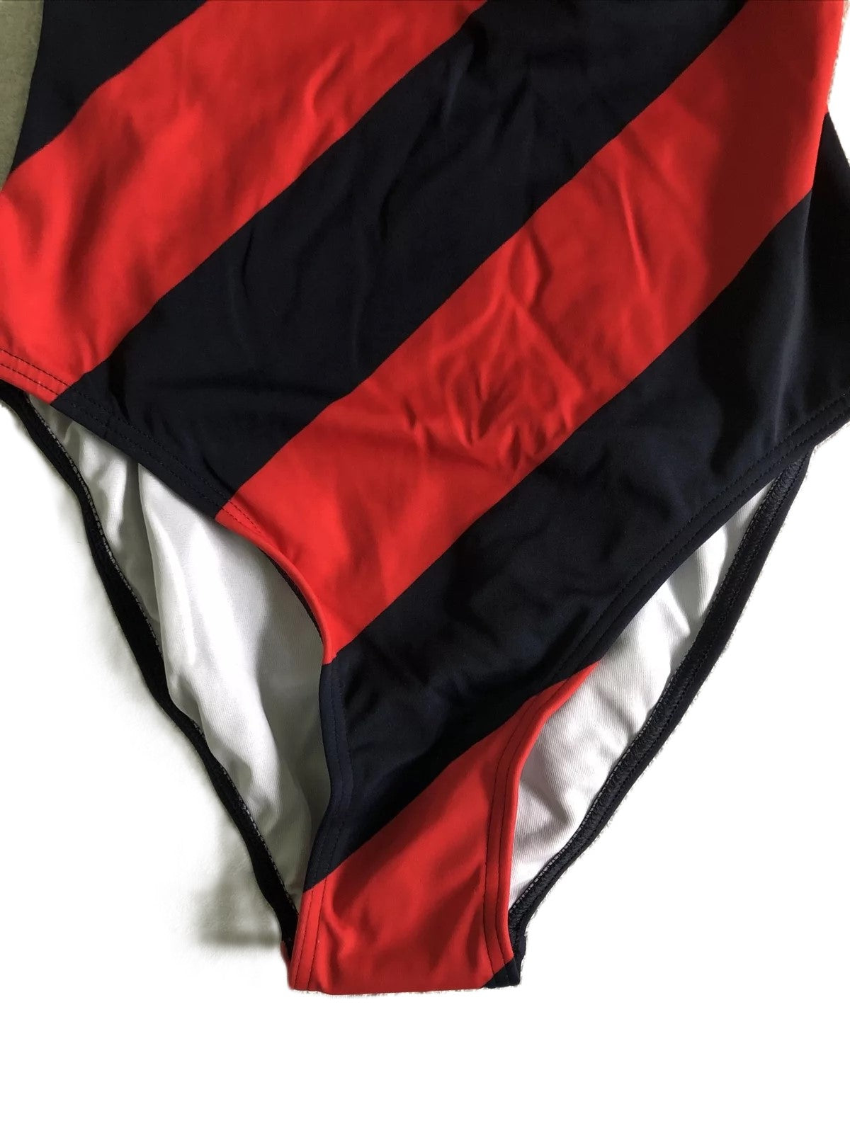 Ex High Street Navy Red Swimwear One Piece Size 12