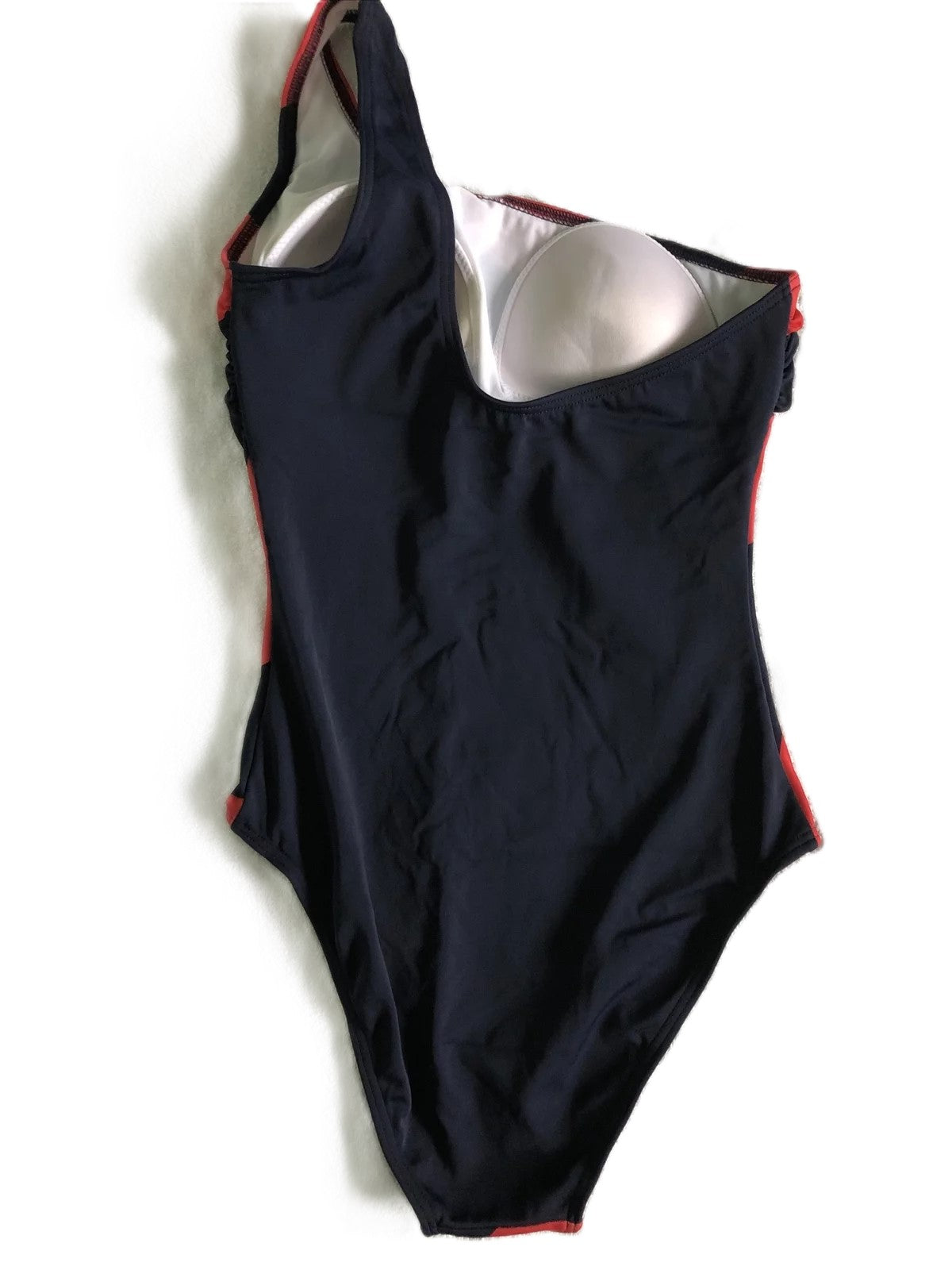 Ex High Street Navy Red Swimwear One Piece Size 12