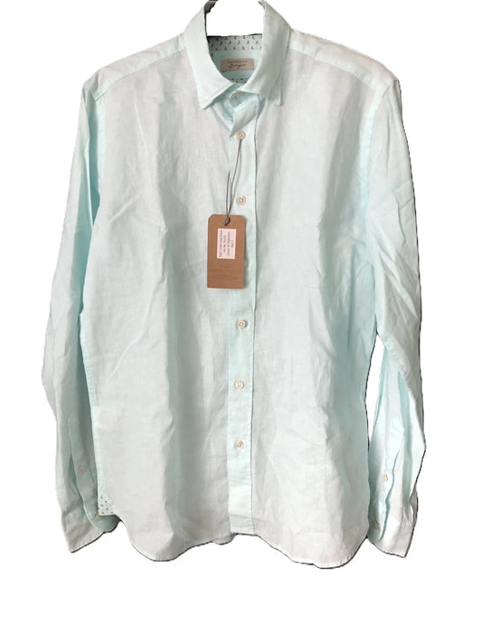 Selezione Grigio Mens Long Sleeve Shirt Size S