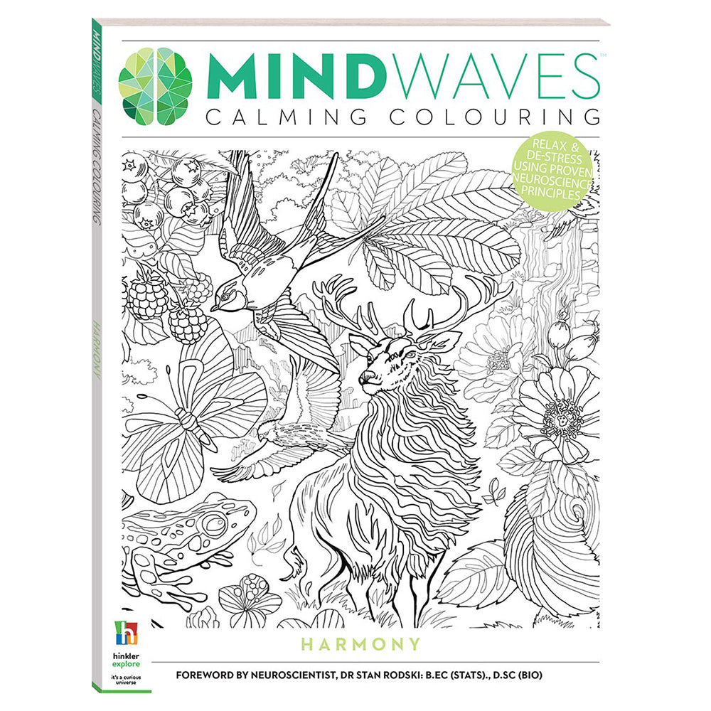 Mindwaves Calming Colouring Harmony by Hinkler Pty Ltd