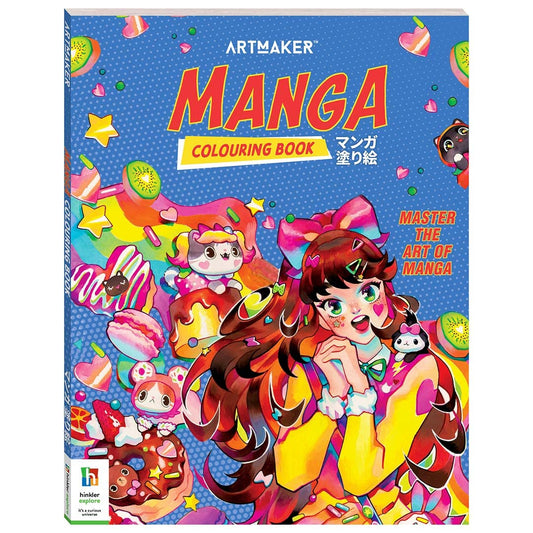 ArtMaker Manga Colouring Book 64 Pages Paperback